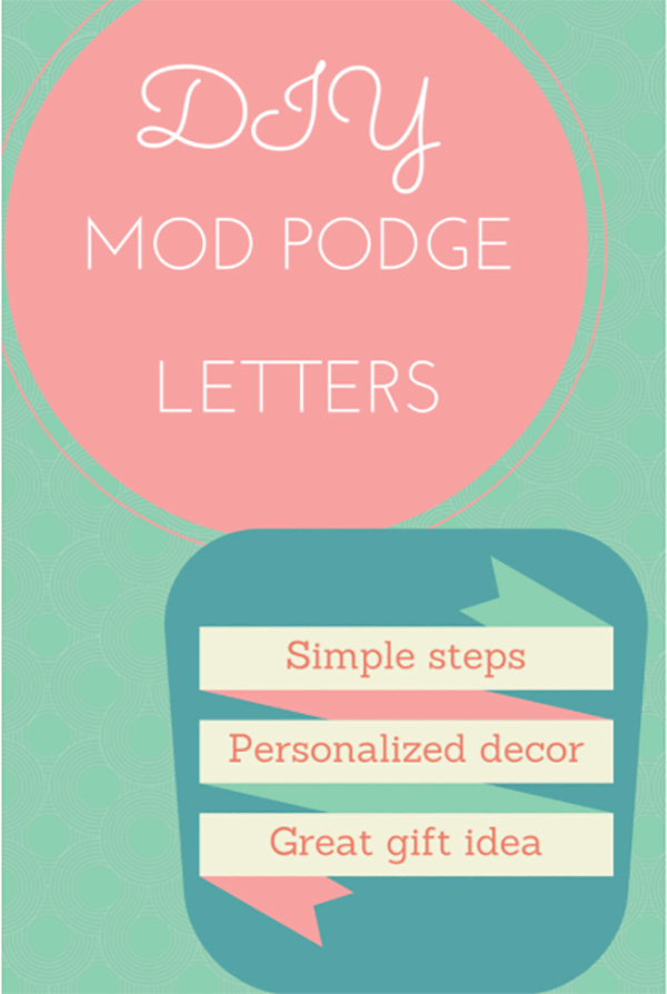 DIY Mod Podge Letters Banner