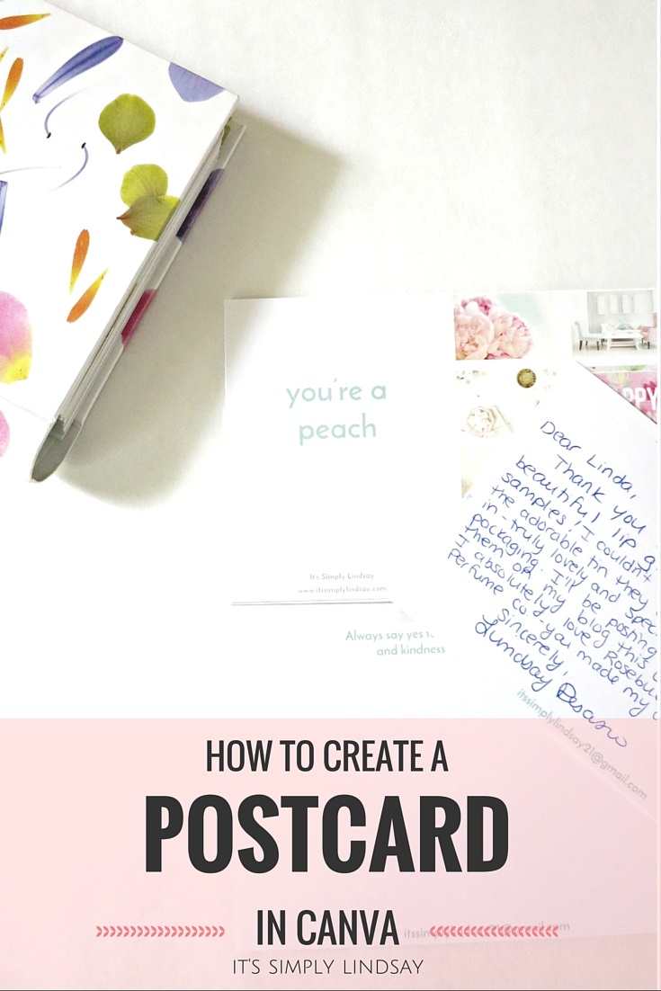 Create A Canva Postcard Its Simply Lindsay