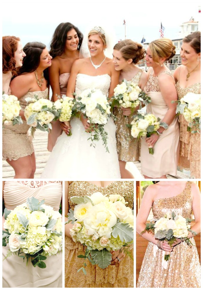 How to coordinate mismatched bridesmaid dresses