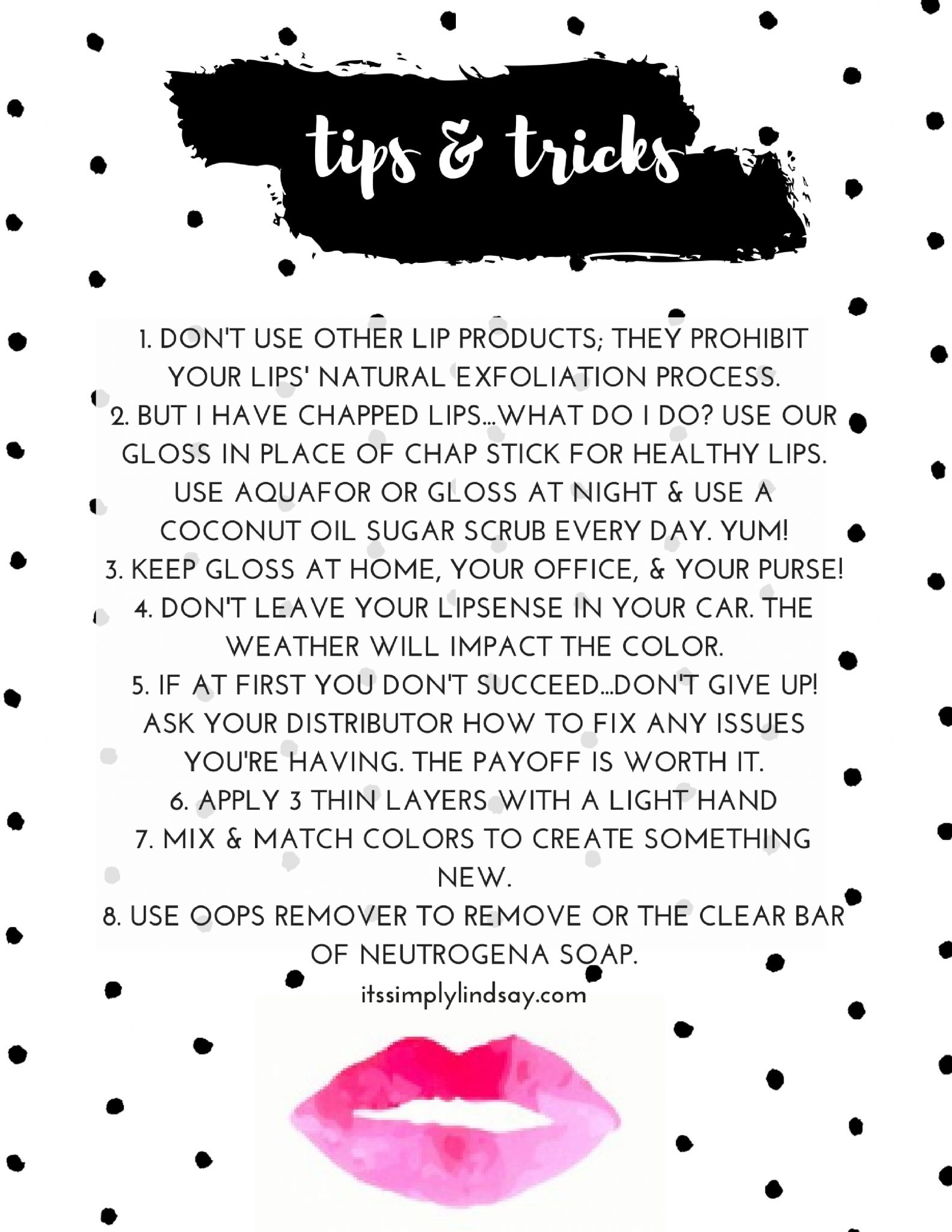 Lipsense Instructions Cards Free Printables It s Simply Lindsay