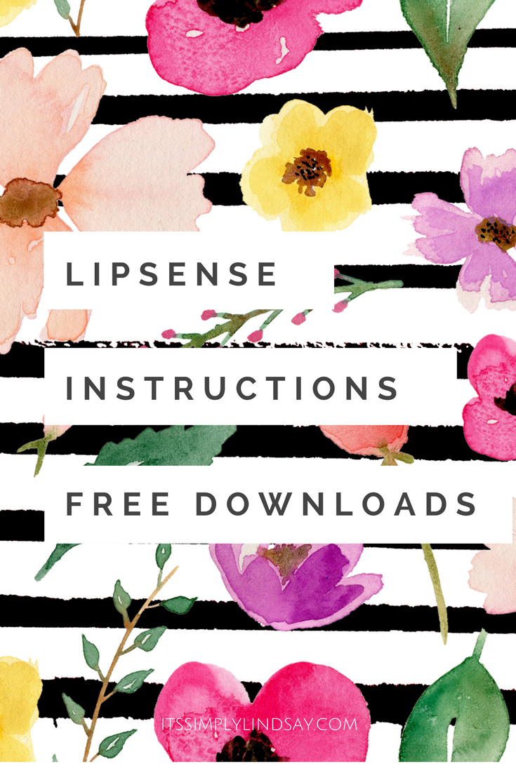 lipsense instruction cards - free download